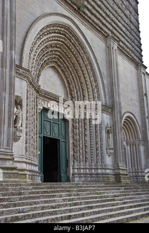 Todi Perugia Umbrien Italien San Fortunato gotische Kirche Stockfoto