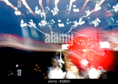 Zoom blur Glastonbury Festival andere Bühne Stockfoto