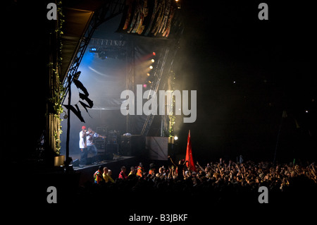 Dizzee Rascal auf Park Stadium Glastonbury festival Stockfoto