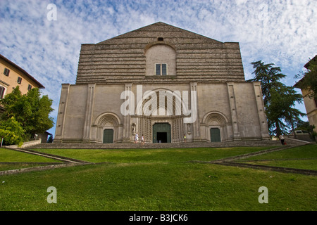 Todi Perugia Umbrien Italien San Fortunato gotische Kirche Stockfoto