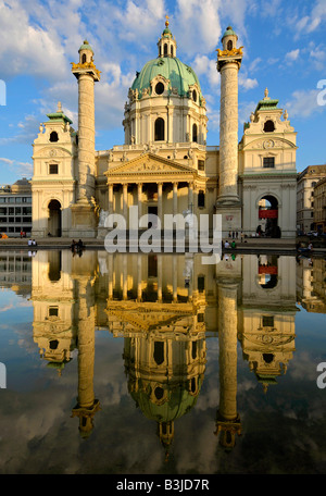 Karls Kirche, Karlskirche, St Karlskirche, Wien, Österreich Stockfoto