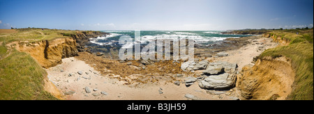 Auf der Insel Groix, einen Blick auf die geologische Naturschutzgebiet (Frankreich). Vue De La Réserve Naturelle Géologique de l'Île de Groix. Stockfoto