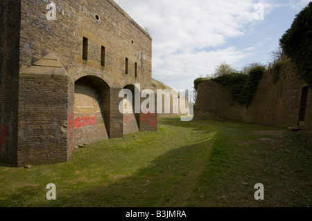 Die napoleonischen Drop Redoubt Fort in Dover, Kent Stockfoto