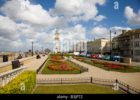 Stadtzentrum und öffentliche Gärten in Herne Bay Kent Stockfoto