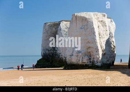 Kreide-Stacks in die wunderschönen Botany Bay in der Nähe von Margate in Kent Stockfoto