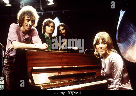 CHICKEN SHACK UK Gruppe etwa 1968 von links: Stan Webb, Andy Silvester, Dave Bidwell, Christine Perfect Stockfoto