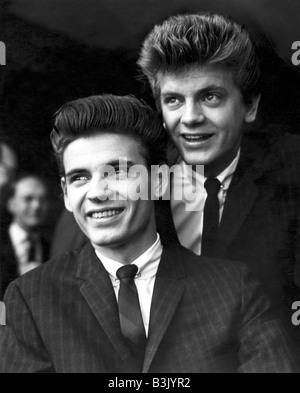 EVERLY BROTHERS uns pop-Duo mit Don auf der linken Seite und Phil Stockfoto