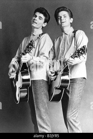 EVERLY BROTHERS - US pop-Duo mit Don auf der linken Seite und Phil Stockfoto