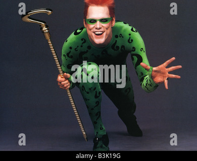 BATMAN FOREVER 1995 Warner Film mit Jim Carrey als The Riddler Stockfoto