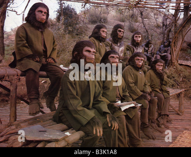 Schlacht für den PLANET der Affen 1973 TCF/APJAC film Stockfoto
