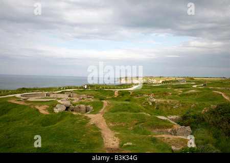 Juli 2008 - Pointe du Hoc D Tag Strand der Normandie Frankreich Stockfoto