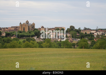 Beaumont du Perigord Bastide Stadt Frankreich Stockfoto