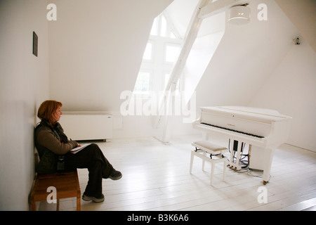 Juli 2008 - waren Les Maisons Satie Komponisten Erik Satie Normandie Frankreich Stockfoto