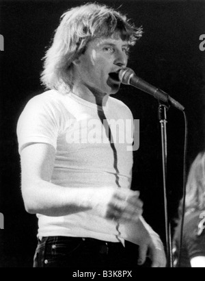 UFO/Deutsch-Rock-Gruppe mit Phil Mogg im März 1983 Stockfoto