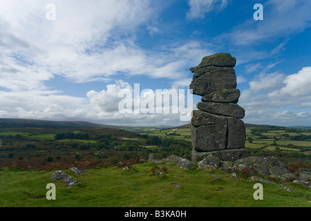 Bowermans Nase an einem sonnigen Sommertag Dartmoor Devon England Großbritannien GB Großbritannien britischen Inseln Europa EU Stockfoto