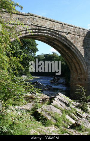 Teufels-Brücke, Kirkby Lonsdale, Cumbria, UK. Stockfoto