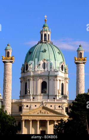 Karls Kirche, Karlskirche, St Karlskirche, Wien, Österreich Stockfoto