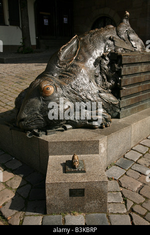 Albrecht Dürer s Hare von Jürgen Goetz in Nürnberg Stockfoto