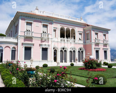 Die Gärten und die Villa Ephrussi de Rothschild auf Cap Ferrat in der Nähe von Nizza, Cote d Azur Provence Frankreich Stockfoto