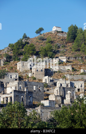 Verlassenes Dorf Kayaköy 8 km südlich von Fethiye. Provinz Mugla, Türkei. Stockfoto