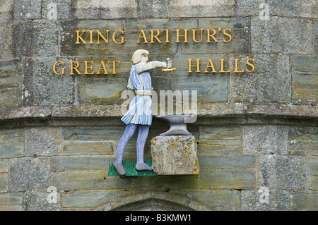 Burgsäle König Arthurs Tintagel Cornwall Großbritannien Stockfoto