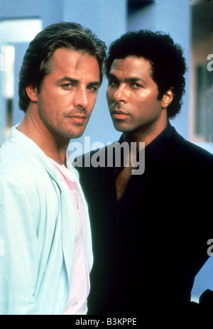 MIAMI VICE US-Fernsehserie mit Don Johnson auf der linken Seite und Philip auf der rechten Seite Stockfoto