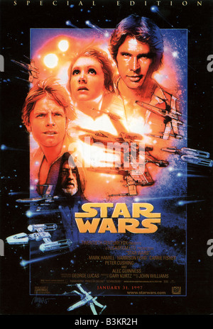 STAR WARS Poster für den TCF/Lucasfilm Film 1977 Stockfoto