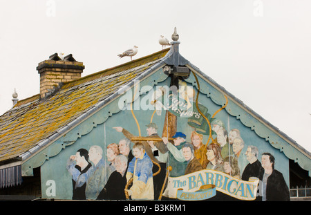 Wandbild das Barbican Plymouth Devon England Großbritannien Europa Stockfoto