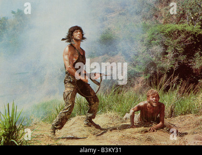 RAMBO - Blut zuerst Teil 2 1985 Anabasis Investments NV Film mit Sylvester Stallone Stockfoto