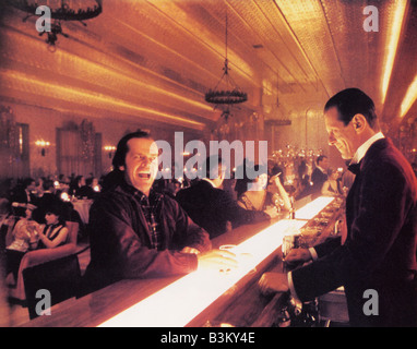 DER glänzende 1980 Warner-Film mit Jack Nicholson auf der linken Seite Stockfoto