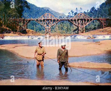 BRIDGE ON THE RIVER KWAI 1957 Columbia Film mit Alec Guinness und Sessue Hayakawa Stockfoto