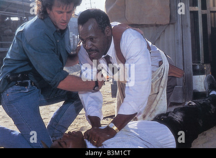 LETHAL WEAPON 3-1992 Warner Film mit Mel Gibson auf der linken Seite und Danny Glover Stockfoto