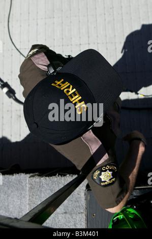 Die Dalai Lama s Besuch in Seattle Qwest Field in Seattle 04 12 2008 einen Blick von oben auf s King County Sheriff Stockfoto