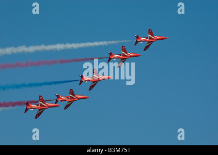 Rote Pfeile Royal Air Force RAF Display team Stockfoto