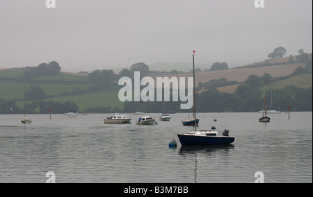 Boote auf dem Fluss Stockfoto