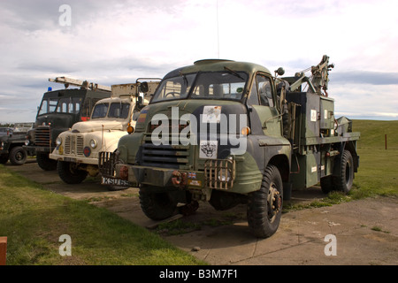 Britische Militärfahrzeuge auf Anzeige an Schottlands geheimen Bunker Fife, Schottland, U.K Stockfoto