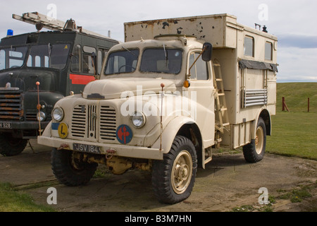 Britische Militärfahrzeuge auf Anzeige an Schottlands geheimen Bunker Fife, Schottland, U.K Stockfoto