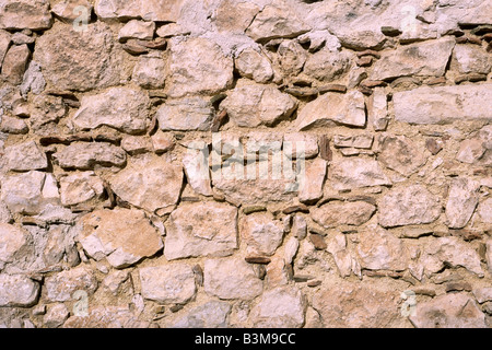 Italien, Abruzzen, Campo di Giove, alte Hausmauer Stockfoto