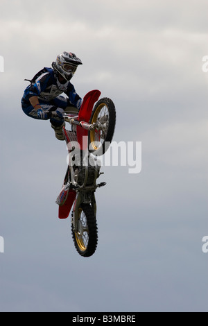 Freestyle-Motorrad Antenne Display bike Stockfoto