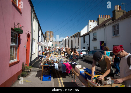 Marktstand in Brighton, England. Stockfoto