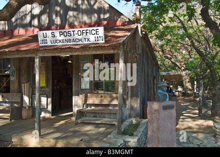 Texas Hill Country Luckenbach Postamt General Store Bar Stockfoto
