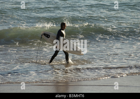 Surfer, Praia de Mareta Stockfoto