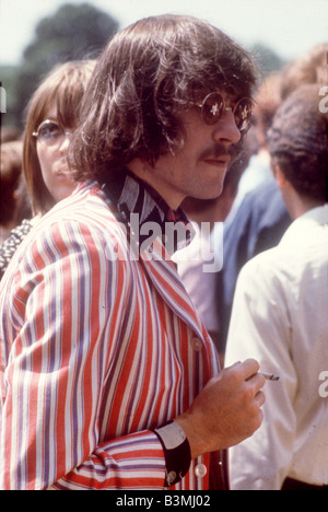 FLOWER-POWER-Shop bei einem Treffen in San Francisco im Jahre 1967 Stockfoto