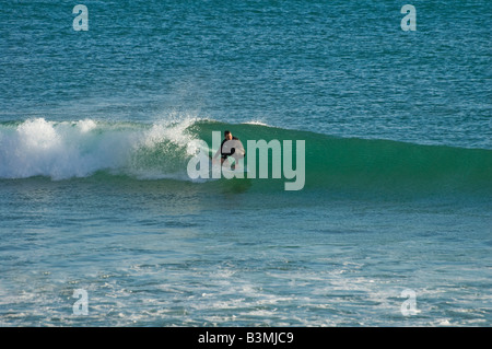 Surfer, Praia de Mareta Stockfoto