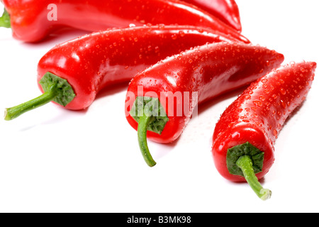 Rote Paprika, Nahaufnahme Stockfoto