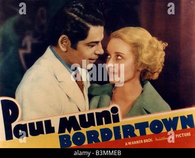 BORDERTOWN 1934 Warner Film mit Bette Davis und Paul Muni Stockfoto