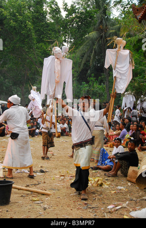 Feuerbestattung-Zeremonie, Bali, Republik von Indonesien Stockfoto