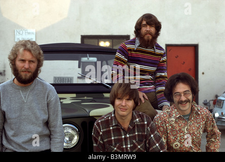 CREEDENCE CLEARWATER REVIVAL uns Popgruppe 1971 - siehe Beschreibung unten für Namen Stockfoto