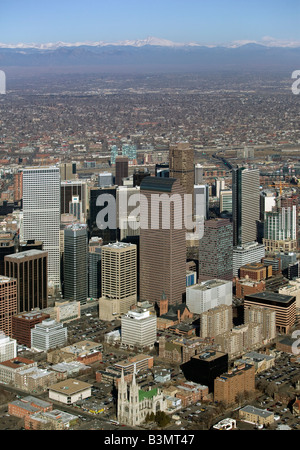 Luftaufnahme über Denver Colorado Colorado USA Stockfoto