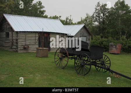 Kaposvar Dorfmuseum an Esterhazy, Saskatchewan Stockfoto